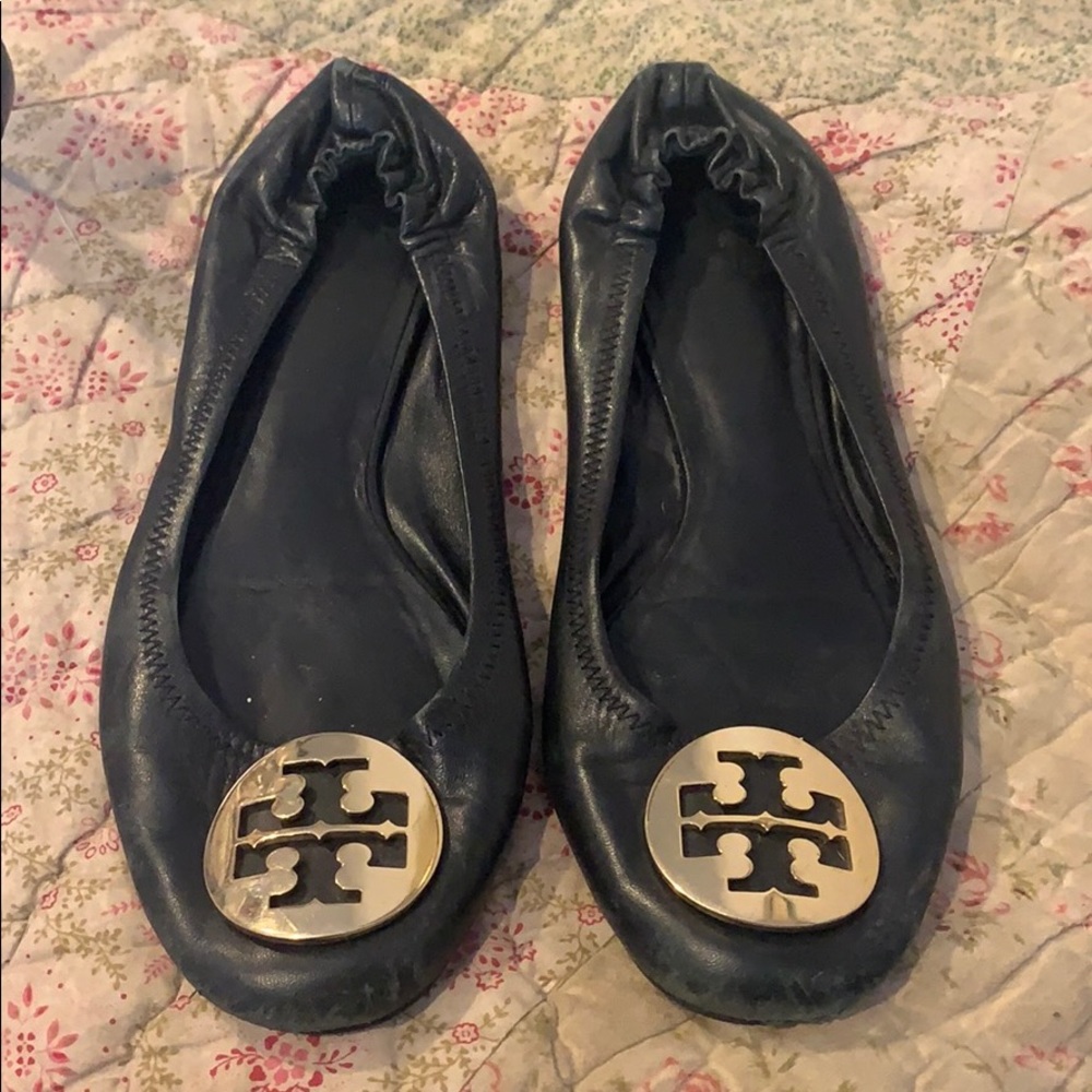 Tory Burch Reva Flat Black 7
